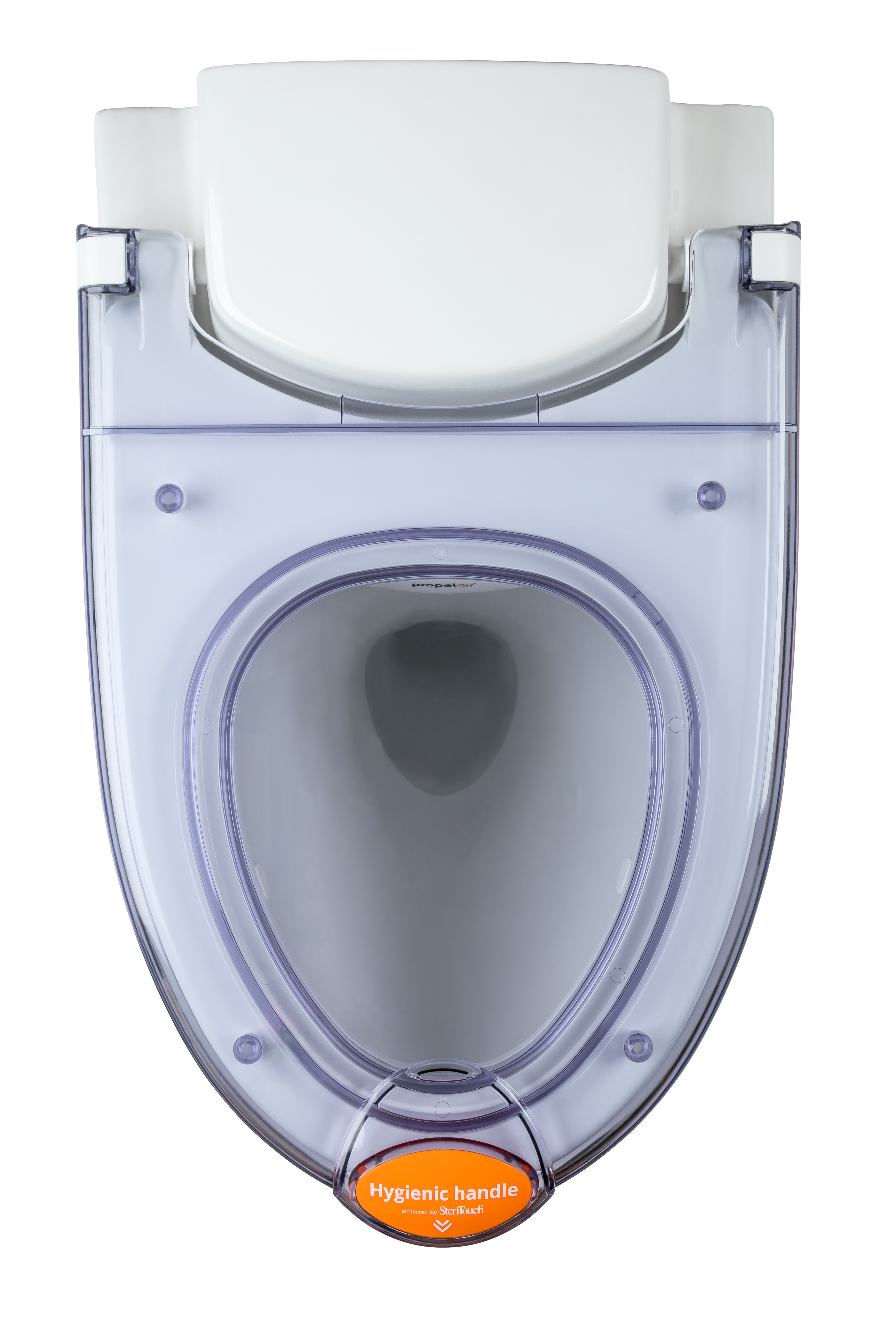 Propelair toilet seen from above