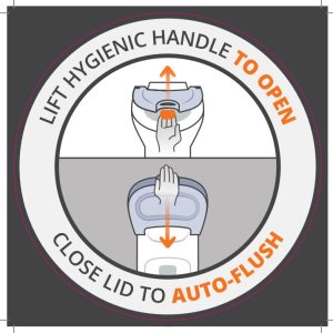 PA150: Close to Flush 135 Sticker - Round